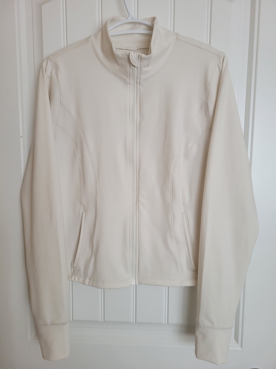 90 Degree By Reflex Tops - 90 Degree By Reflex White Full-Zip Athletic Sweater